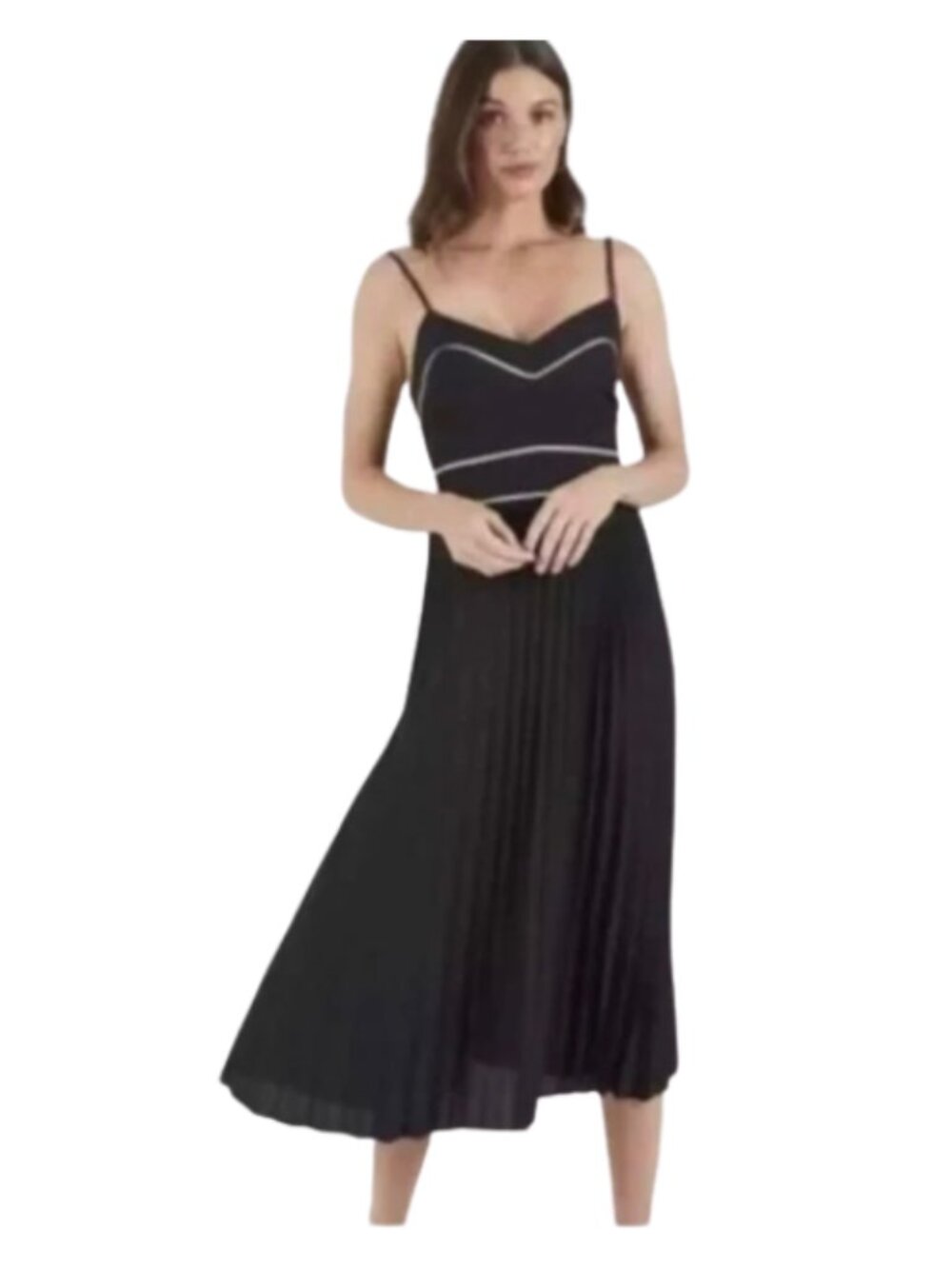 NWT Cooper St Black Spaghetti Strap Midi Dress 4